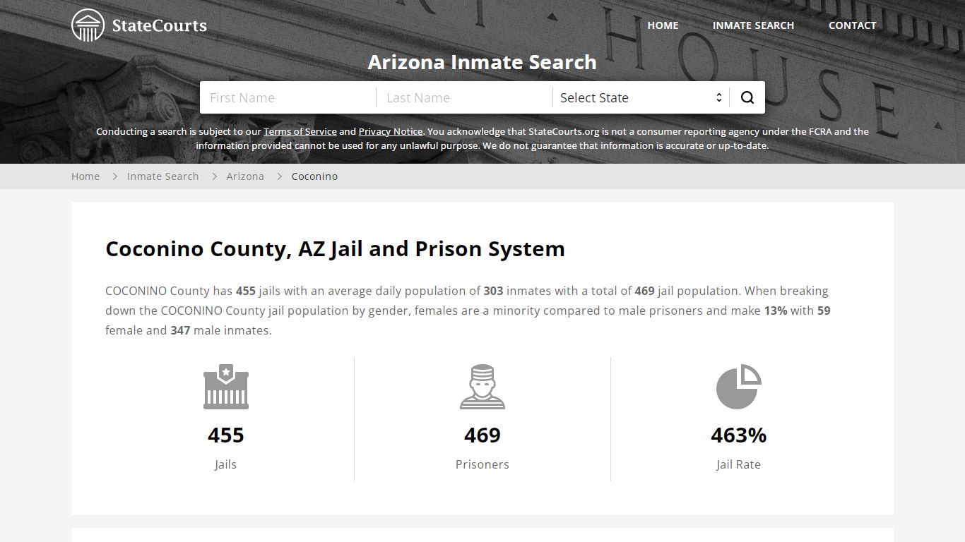 Coconino County, AZ Inmate Search - StateCourts